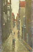 George Hendrik Breitner Neighborhood in the Jordaan, Amsterdam oil